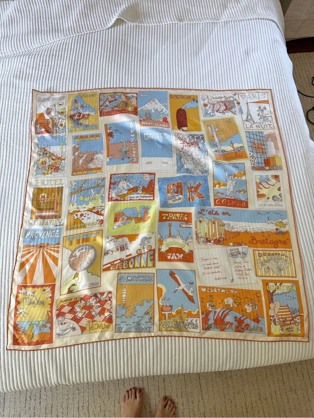 Hermes Est Bien Ici Scarf - 90’ new